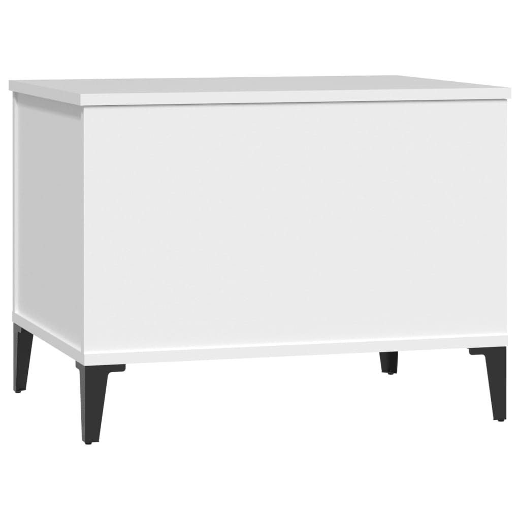 Table basse blanche 60x44,5x45 cm en bois