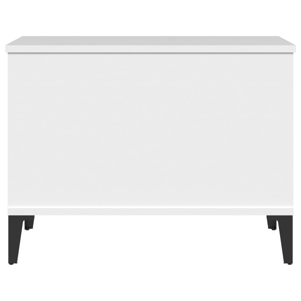 Table basse blanche 60x44,5x45 cm en bois