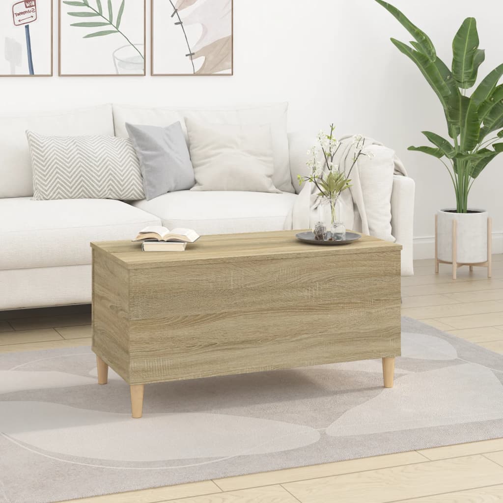 Table basse chêne Sonoma 90x44,5x45 cm en bois