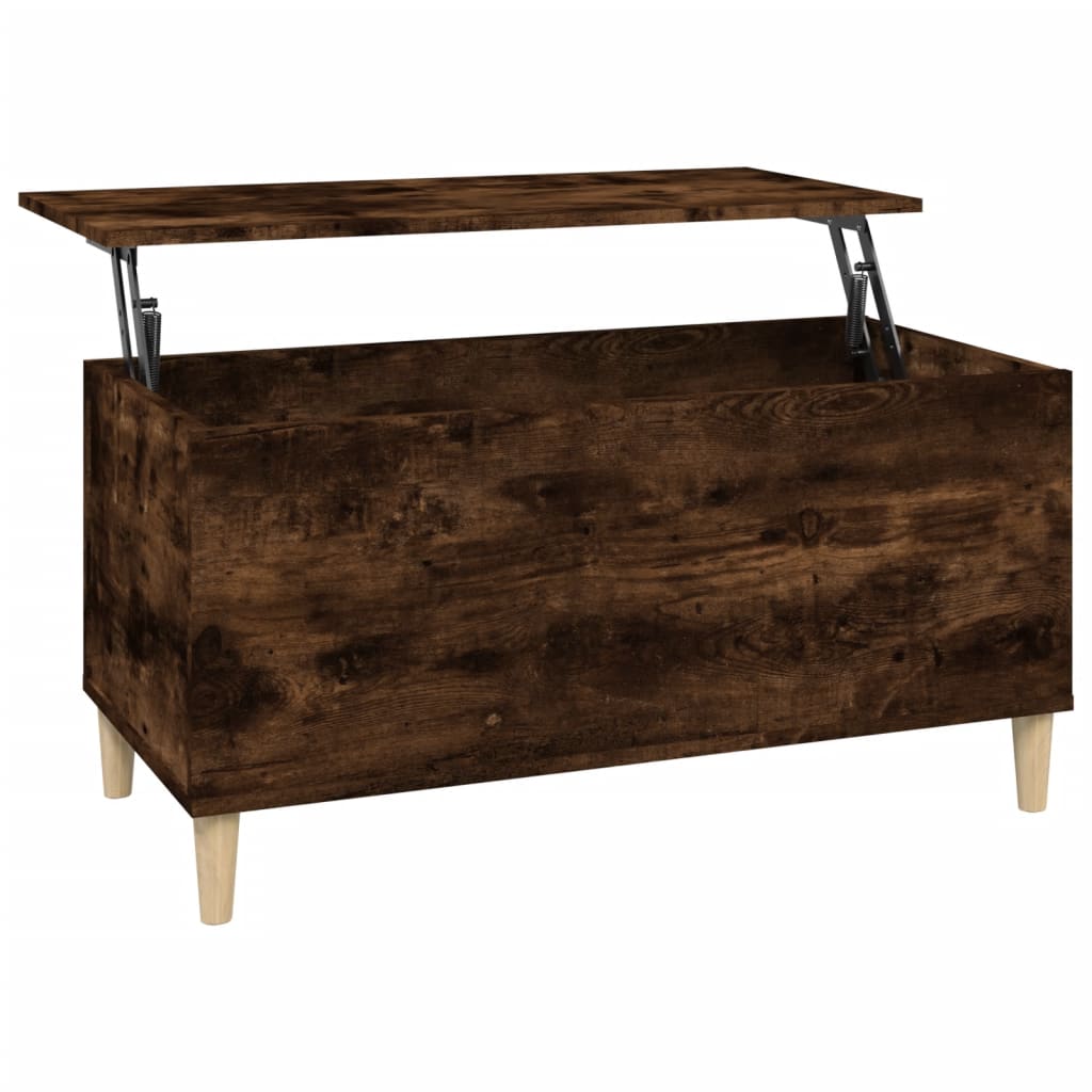 Coffee table smoked oak 90x44.5x45 cm wood material