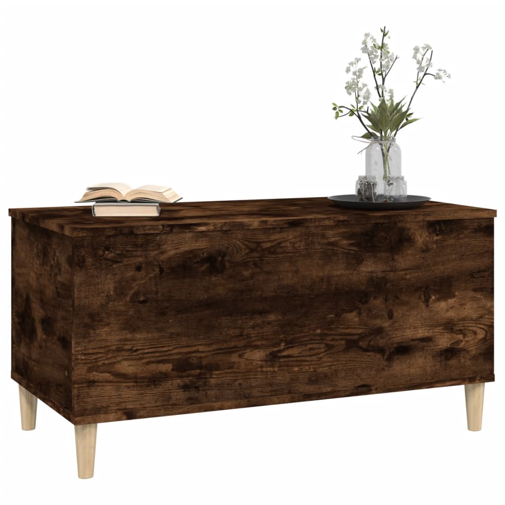 Coffee table smoked oak 90x44.5x45 cm wood material
