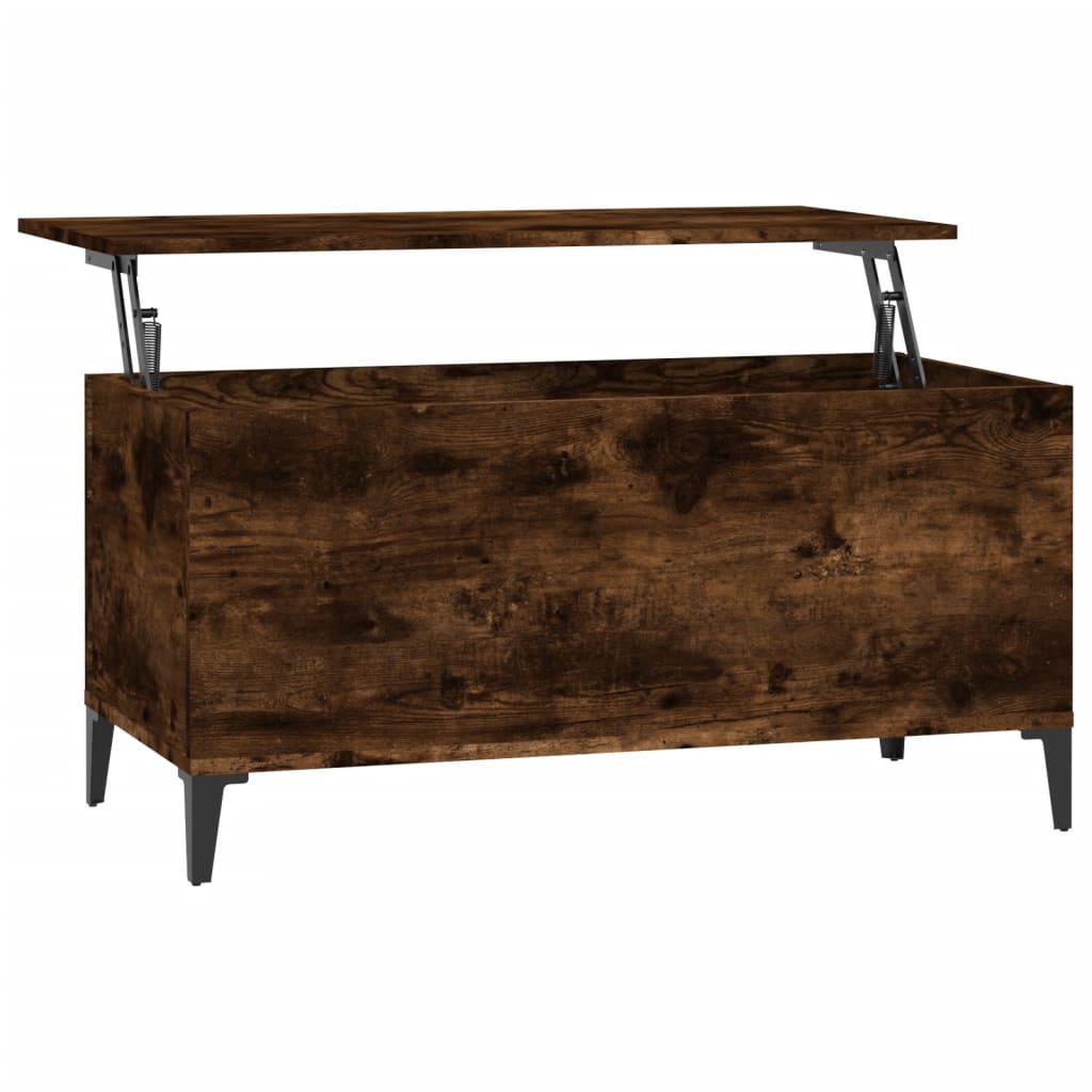 Coffee table smoked oak 90x44.5x45 cm wood material