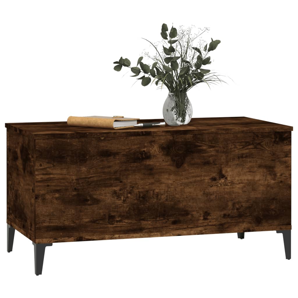 Coffee table smoked oak 90x44.5x45 cm wood material