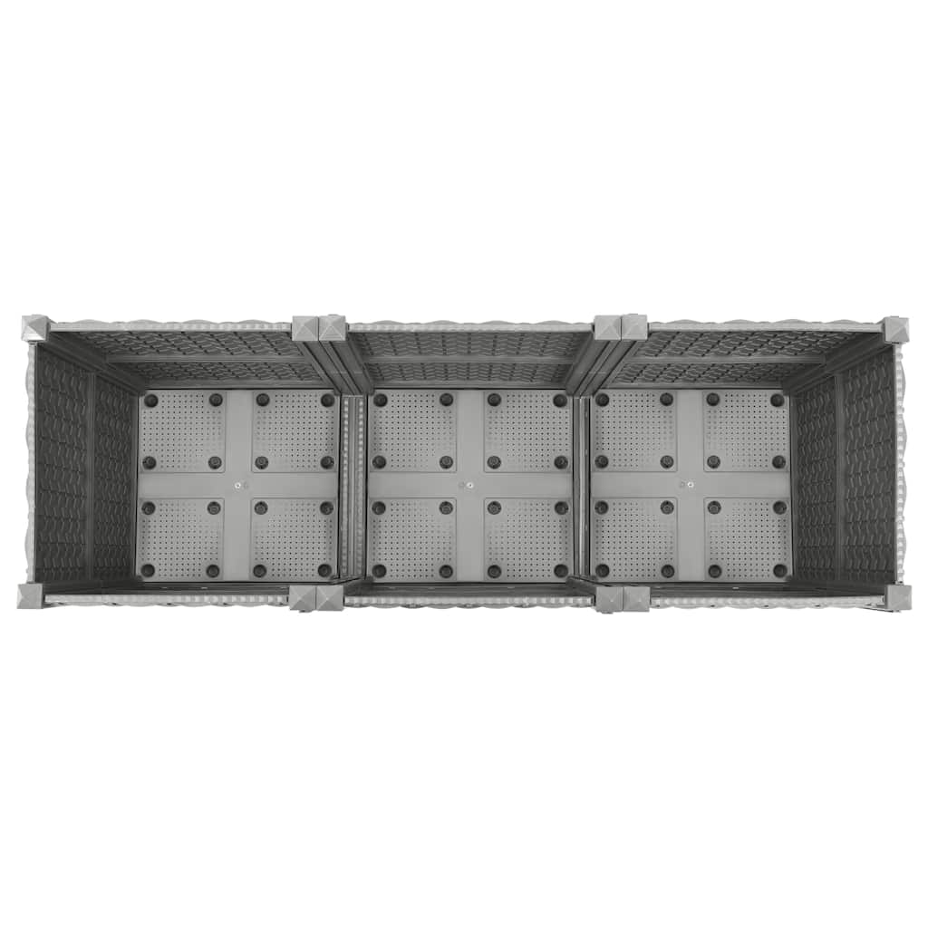 Jardinière surélevée 120x40x38 cm en polypropylène