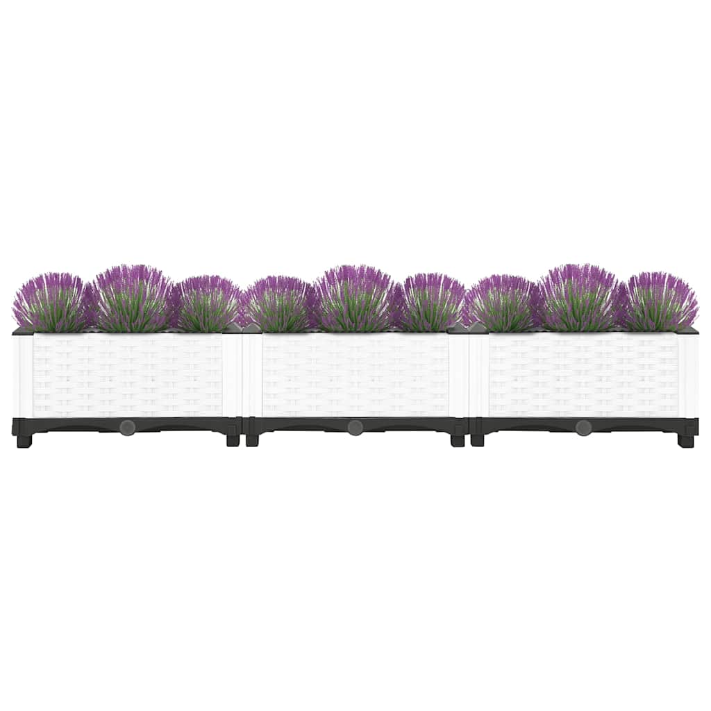 Jardinière surélevée 120x40x23 cm en polypropylène