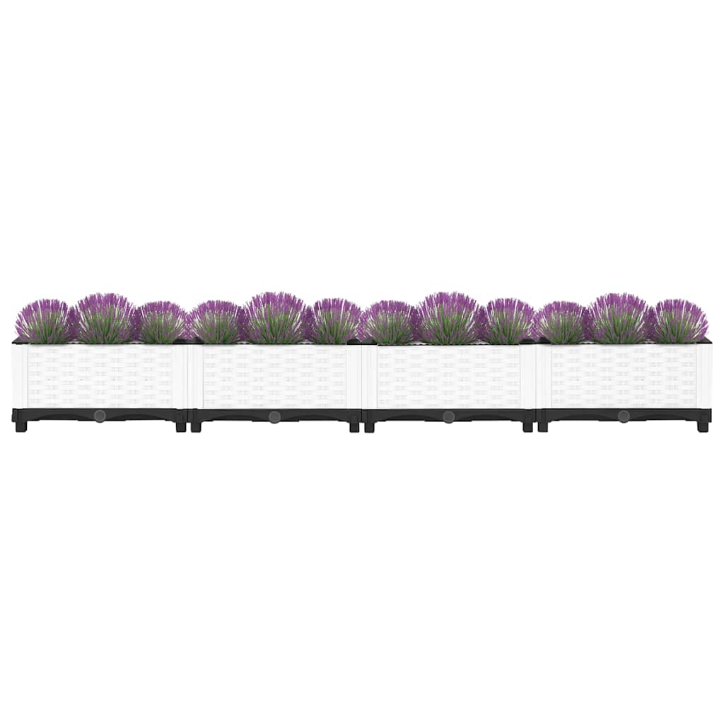 Jardinière surélevée 160x40x23 cm en polypropylène