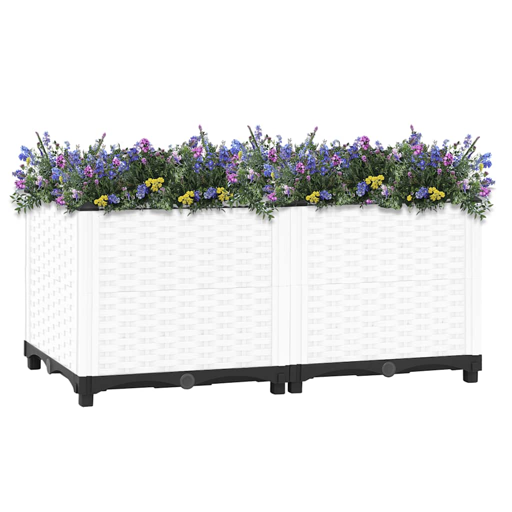 Jardinière surélevée 80x40x38 cm en polypropylène