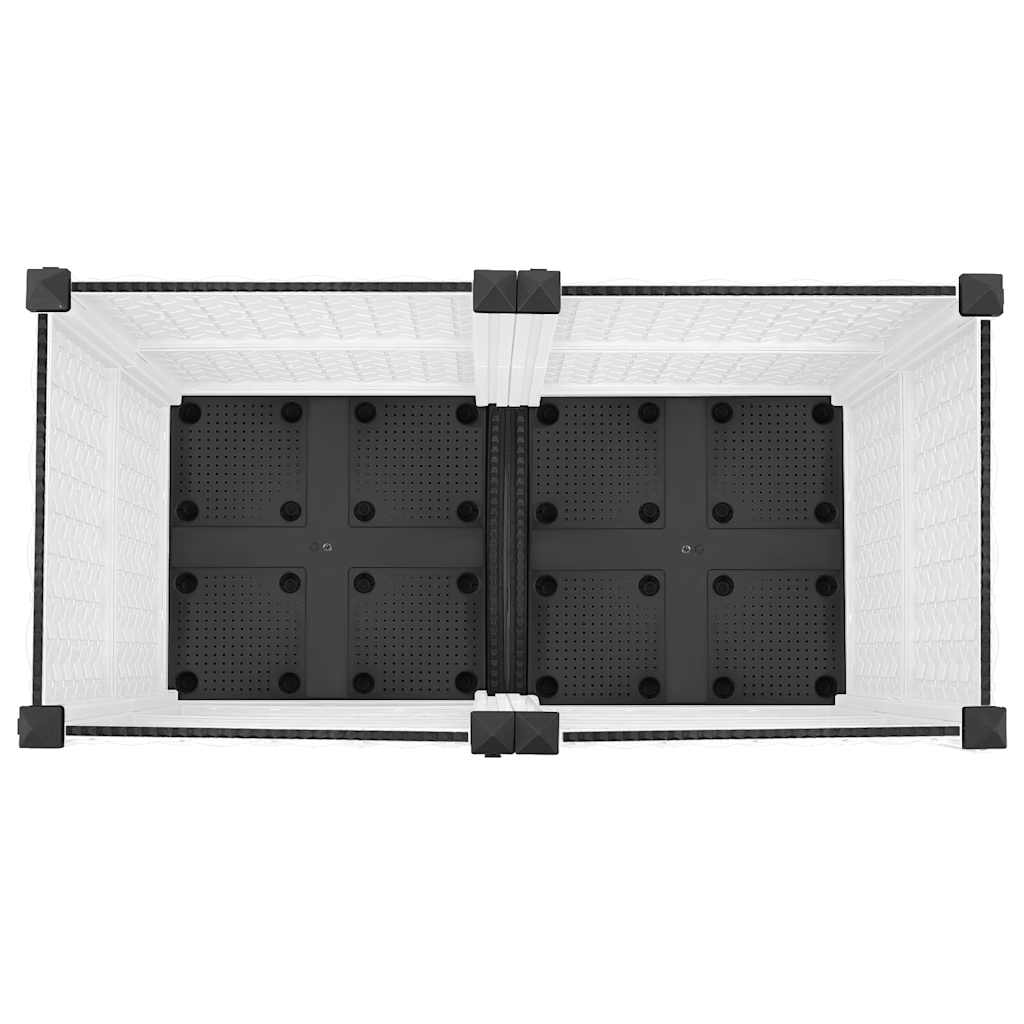 Jardinière surélevée 80x40x38 cm en polypropylène