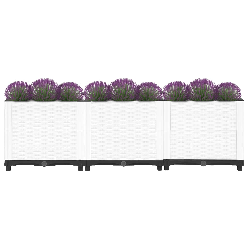 Jardinière surélevée 120x40x38 cm en polypropylène