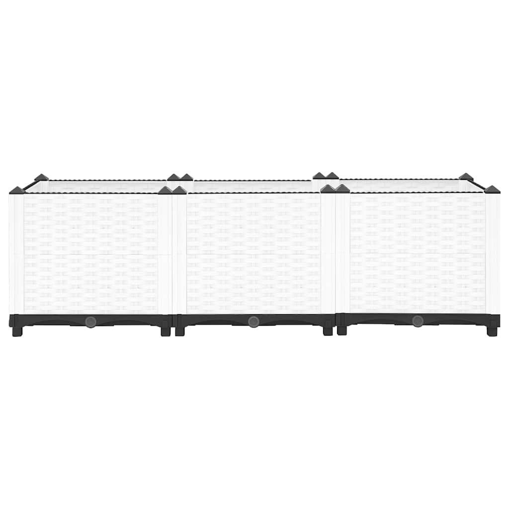 Jardinière surélevée 120x40x38 cm en polypropylène