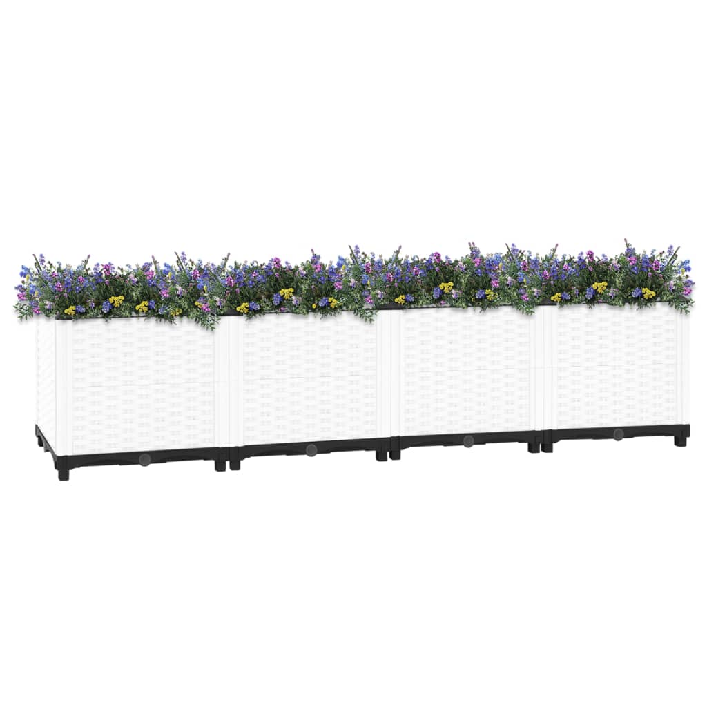 Jardinière surélevée 160x40x38 cm en polypropylène