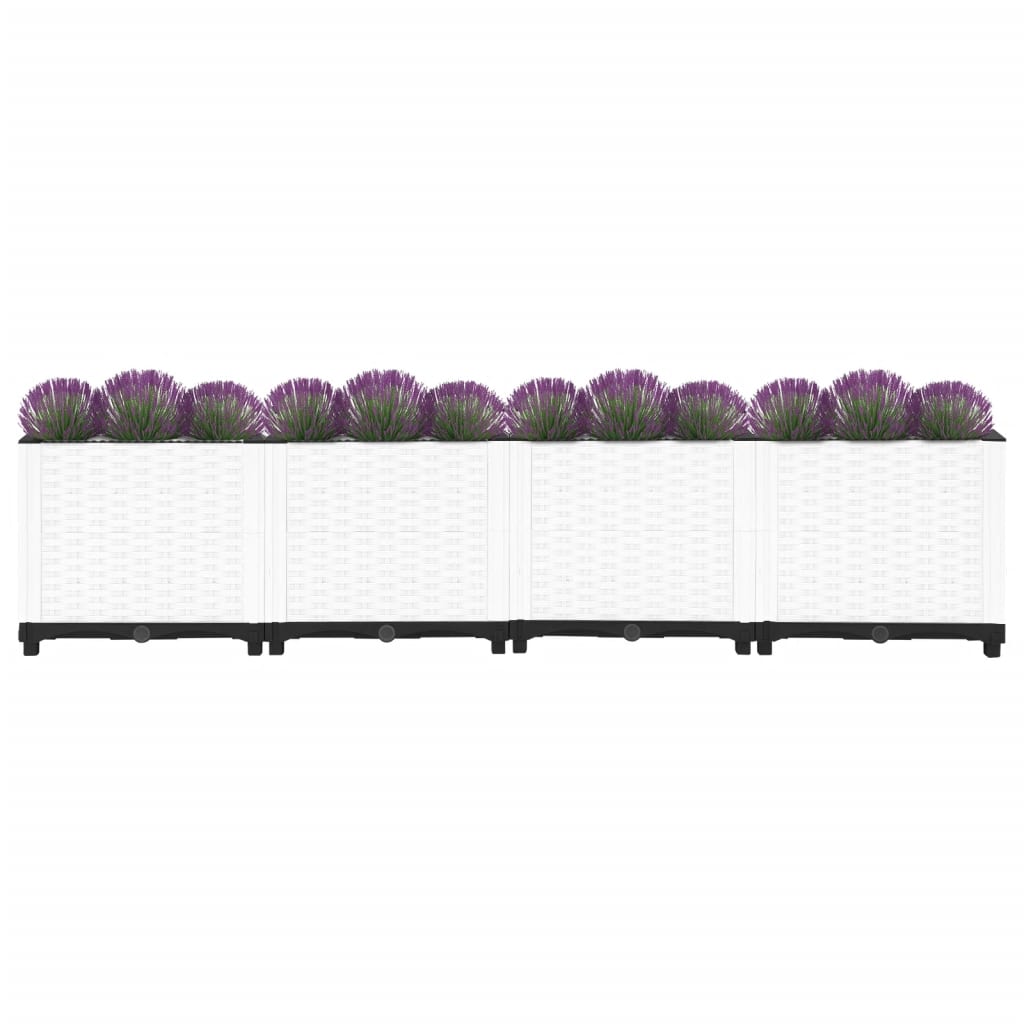 Jardinière surélevée 160x40x38 cm en polypropylène