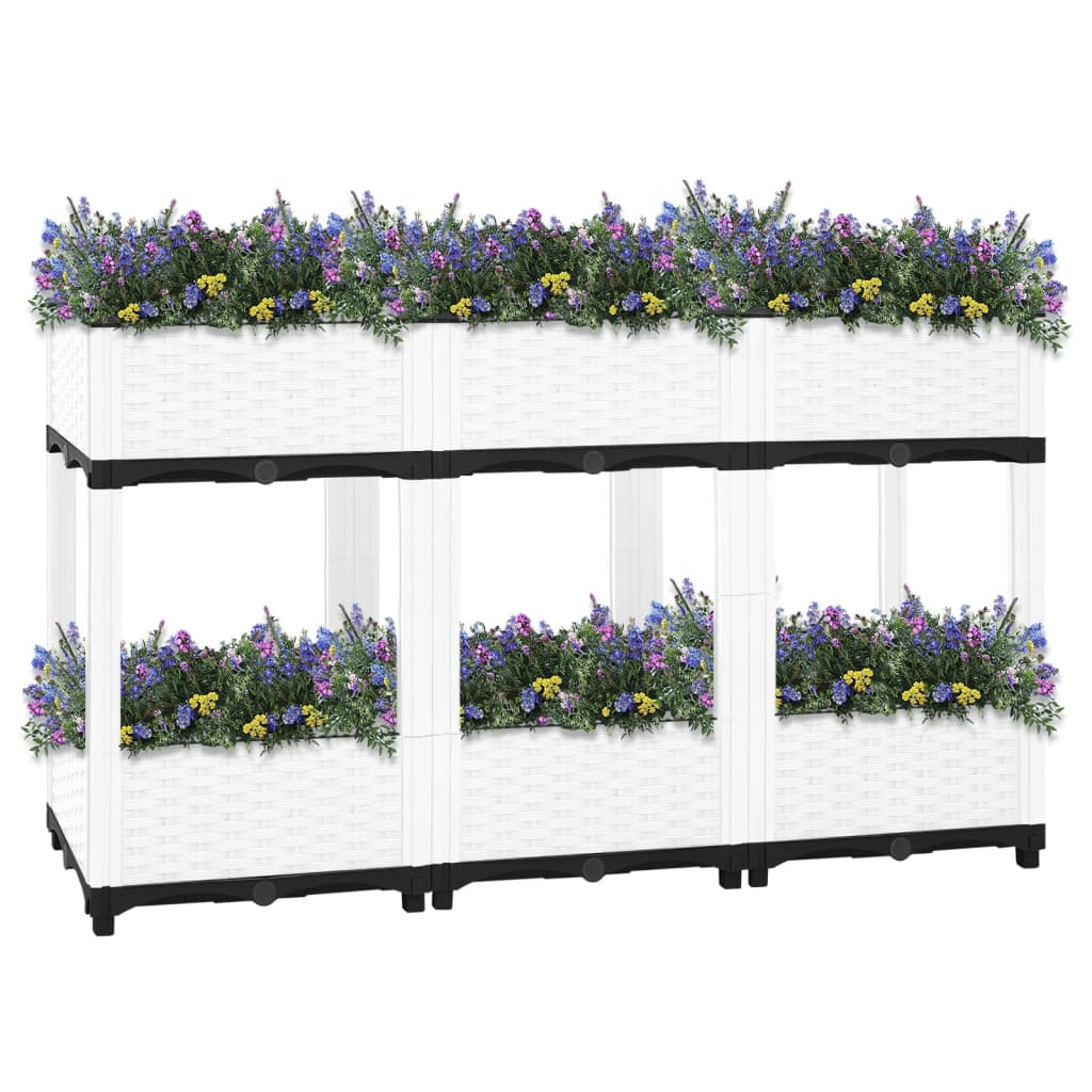 Jardinière surélevée 120x40x71 cm en polypropylène