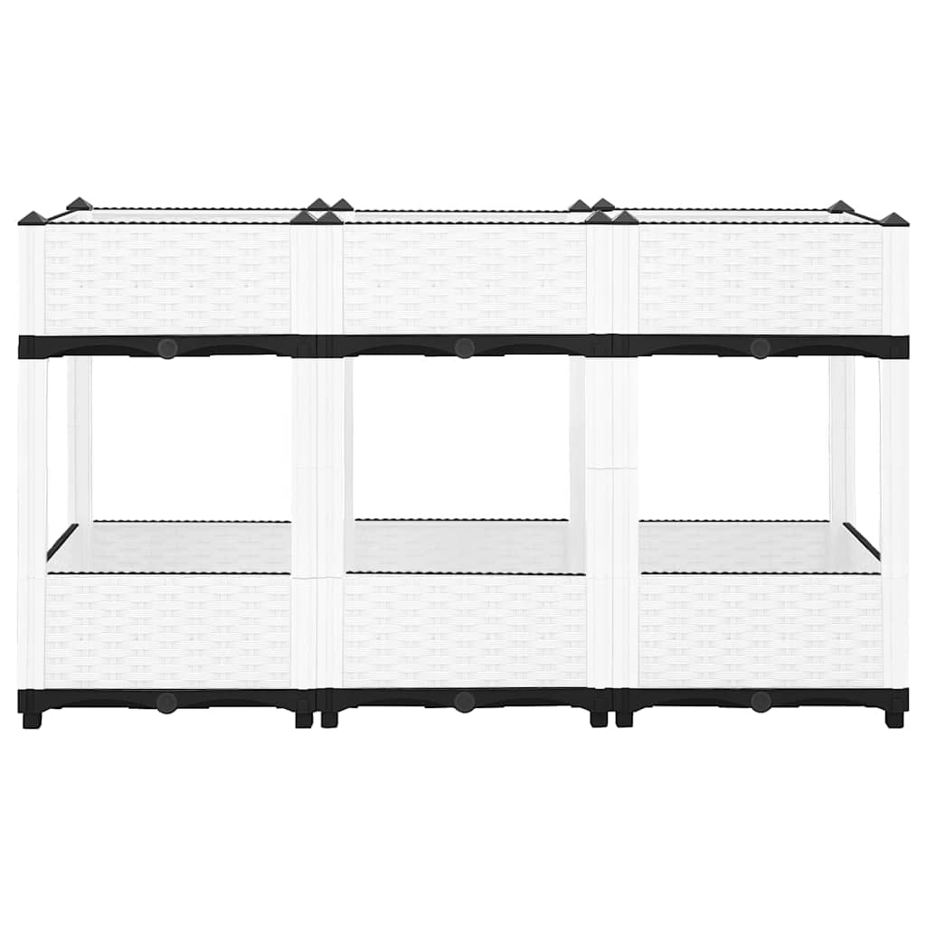 Jardinière surélevée 120x40x71 cm en polypropylène