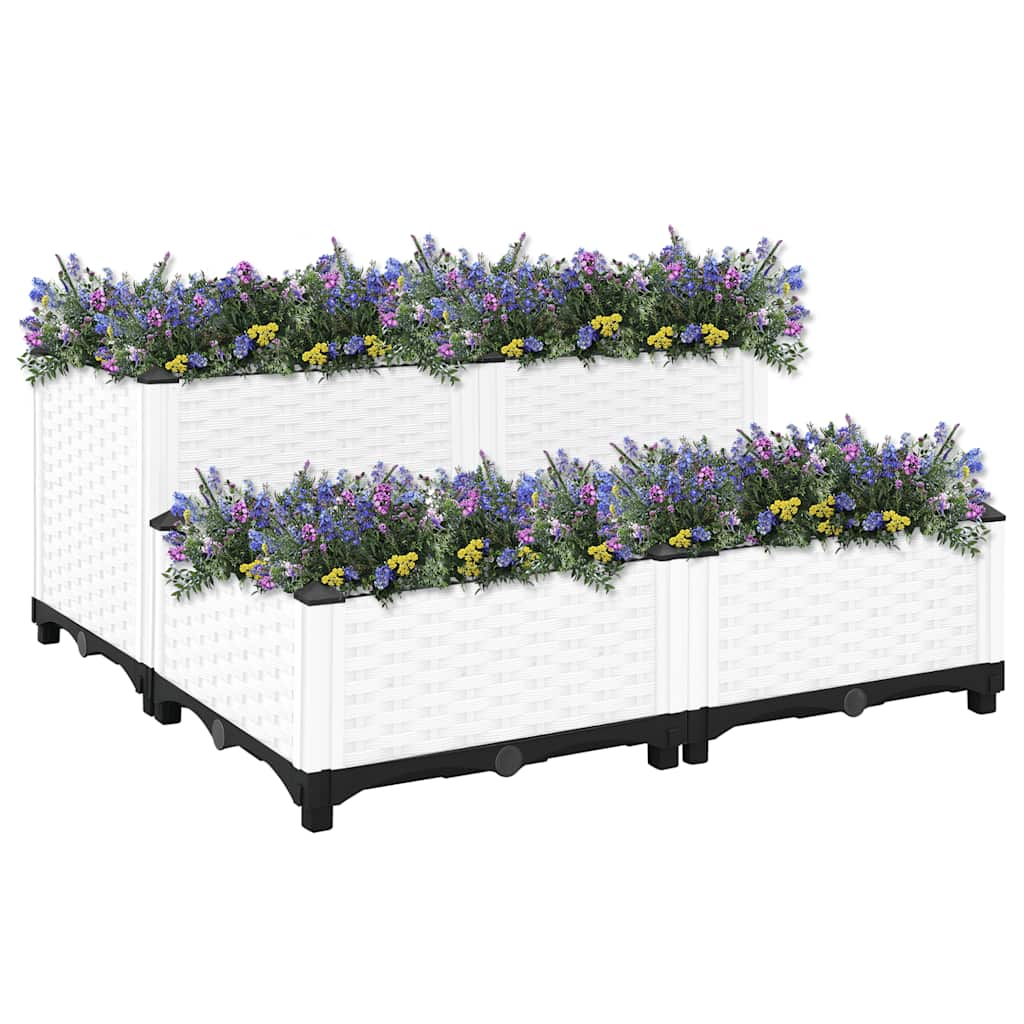Jardinière surélevée 80x80x38 cm en polypropylène