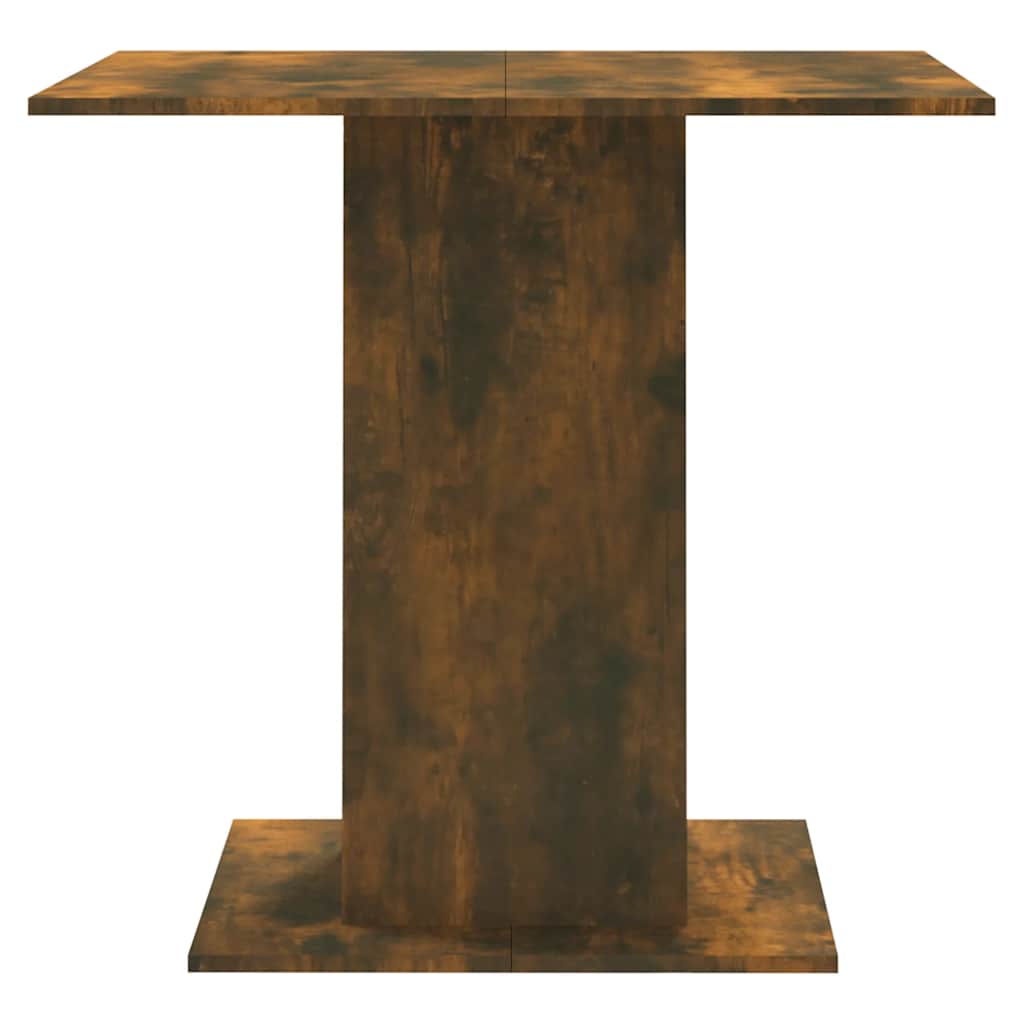 Table à manger chêne fumé 80x80x75 cm en bois
