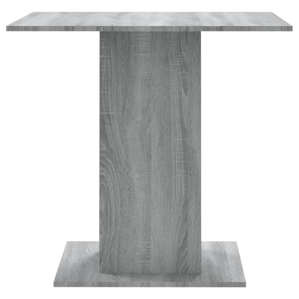 Table à manger Sonoma grise 80x80x75 cm en bois