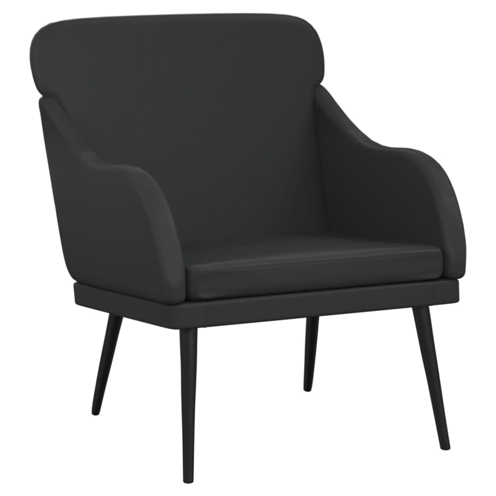 Armchair Black 63x76x80 cm artificial leather