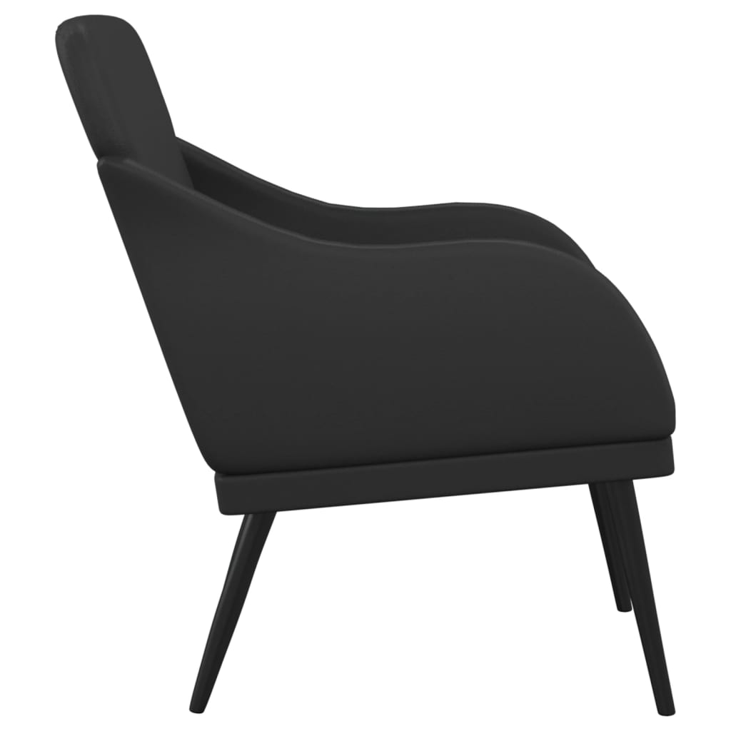 Armchair Black 63x76x80 cm artificial leather