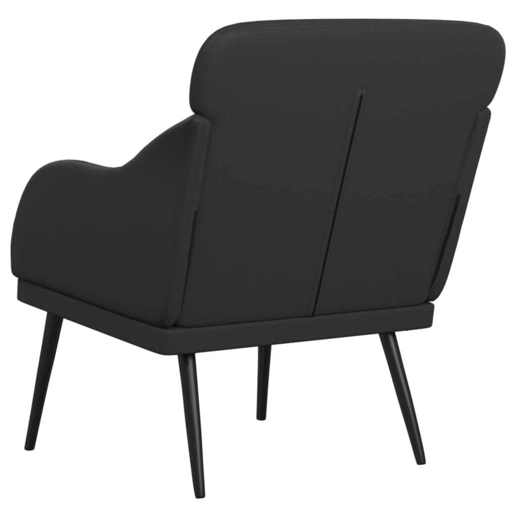 Armchair Black 63x76x80 cm artificial leather