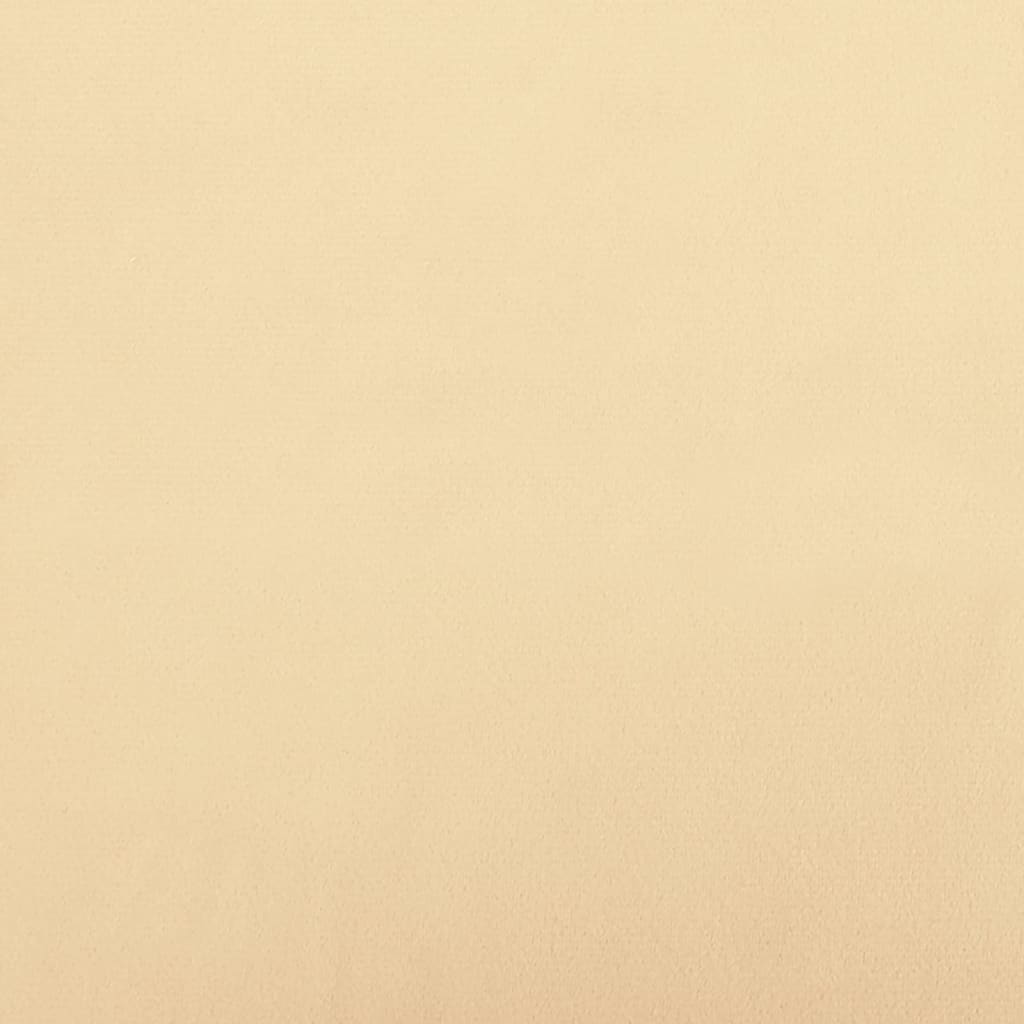 Fauteuil crème 63x76x80 cm velours