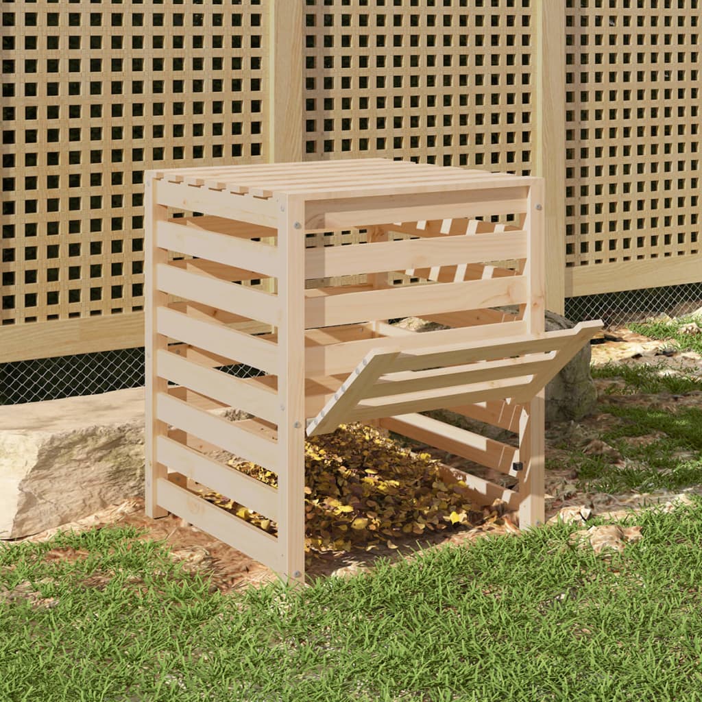 Composteur 63,5x63,5x77,5 cm en bois de pin massif