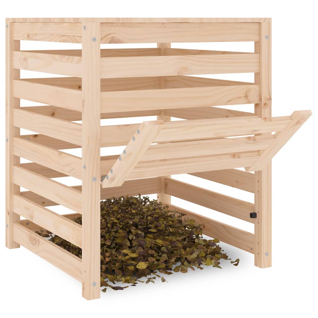 Composteur 63,5x63,5x77,5 cm en bois de pin massif