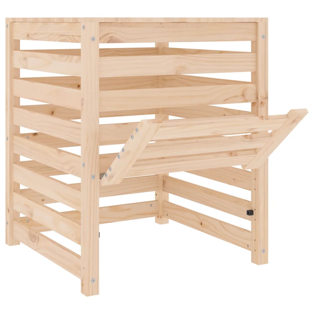 Composteur 63,5x63,5x77,5 cm en bois de pin massif