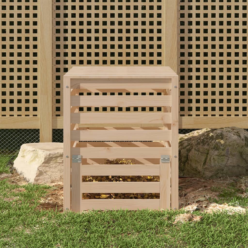 Composteur 63,5x63,5x77,5 cm en bois de pin massif