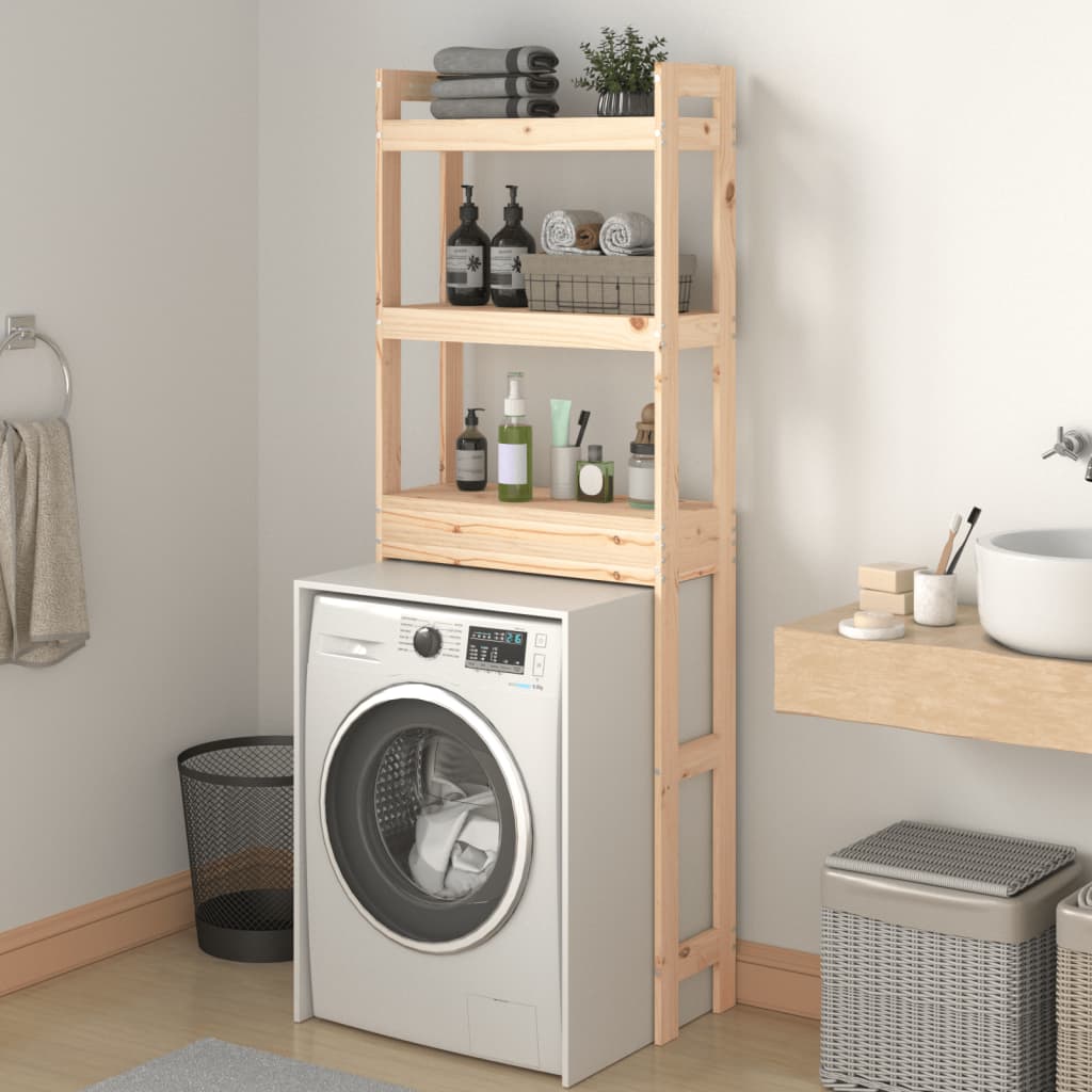 Toilet shelf 63x26x171 cm solid pine wood