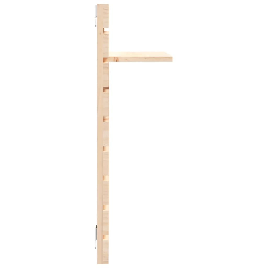 Wall shelf bedside tables 2 pcs. solid pine wood