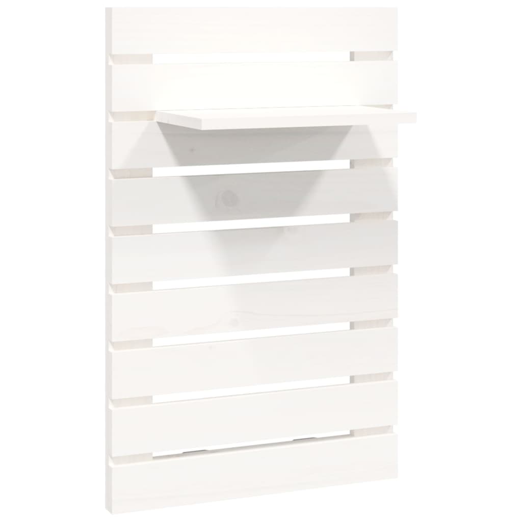 Wall Bedside Tables 2 pcs. White Solid Pine