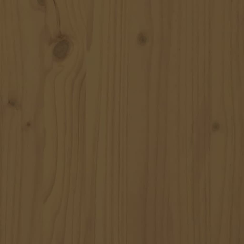Wall-mounted bedside tables 2 pieces honey brown solid pine