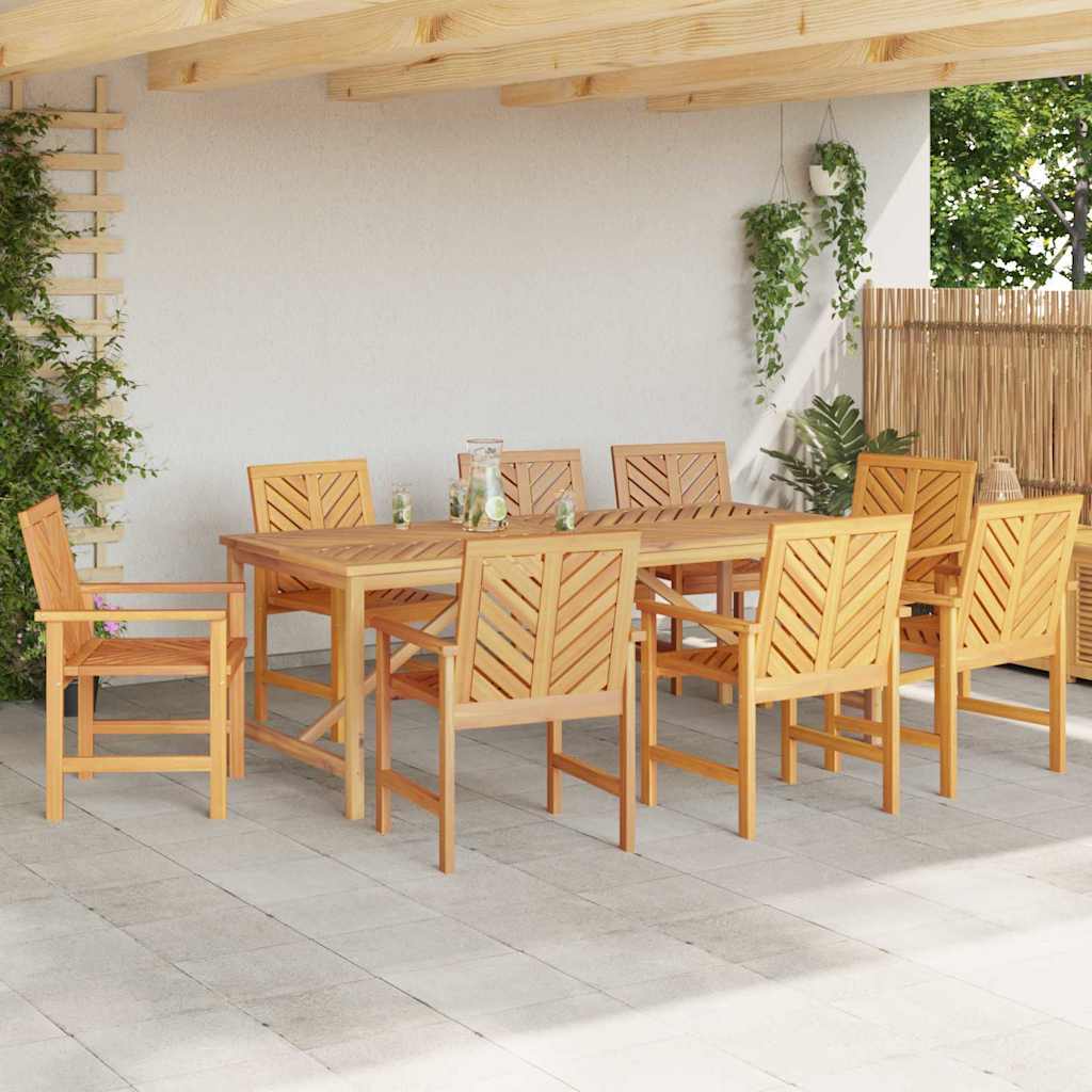 Garten Esszimmerstühle 8 pcs Braun 59 x 62.5 x 89 cm