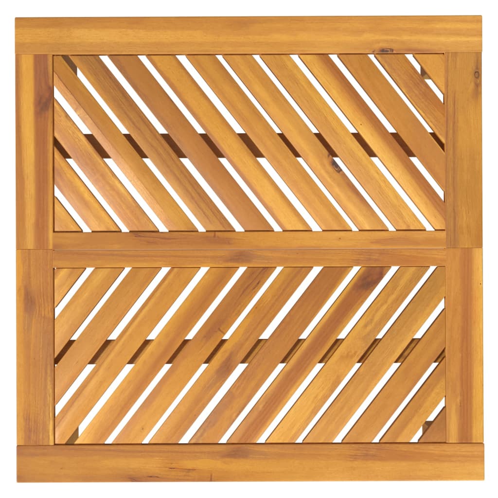 Table à manger de jardin 90x90x74 cm en bois d'acacia massif