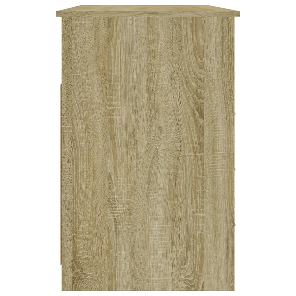 Desk with drawers Sonoma oak 102x50x76 cm