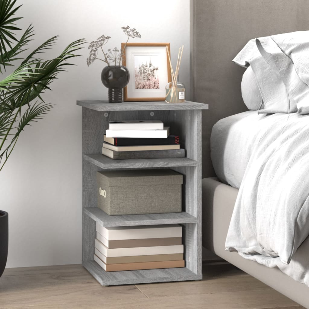 Side shelf gray Sonoma 35x35x55 cm wood material
