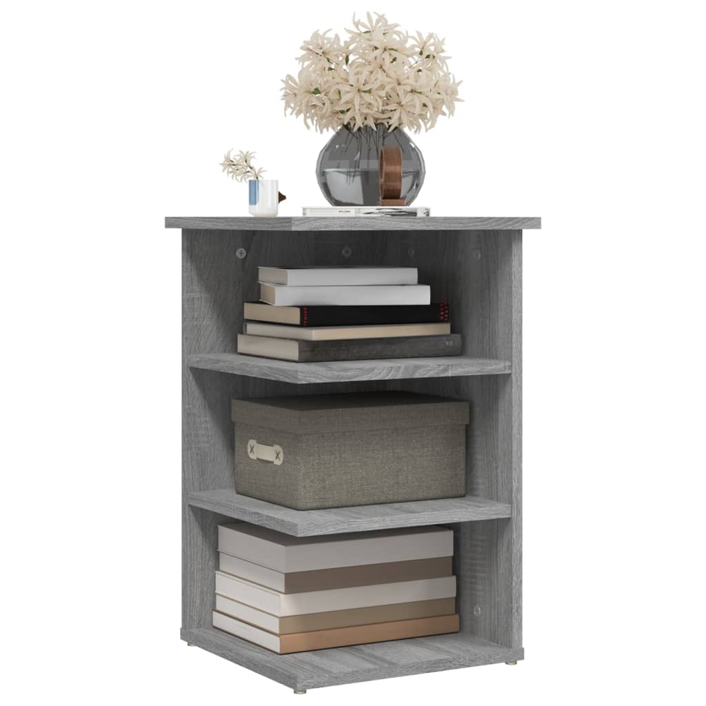 Side shelf gray Sonoma 35x35x55 cm wood material