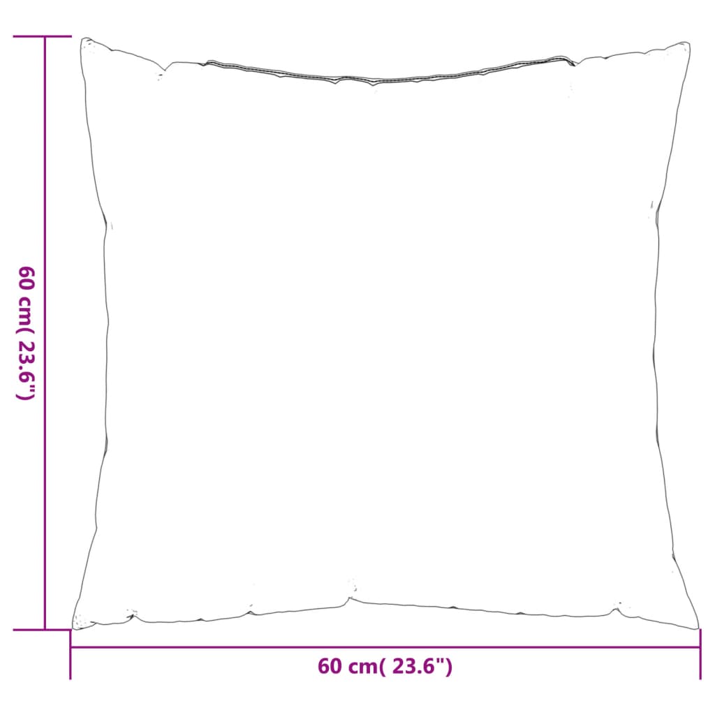 Sofakissen 4 Stk. Rot 60x60 cm Stoff