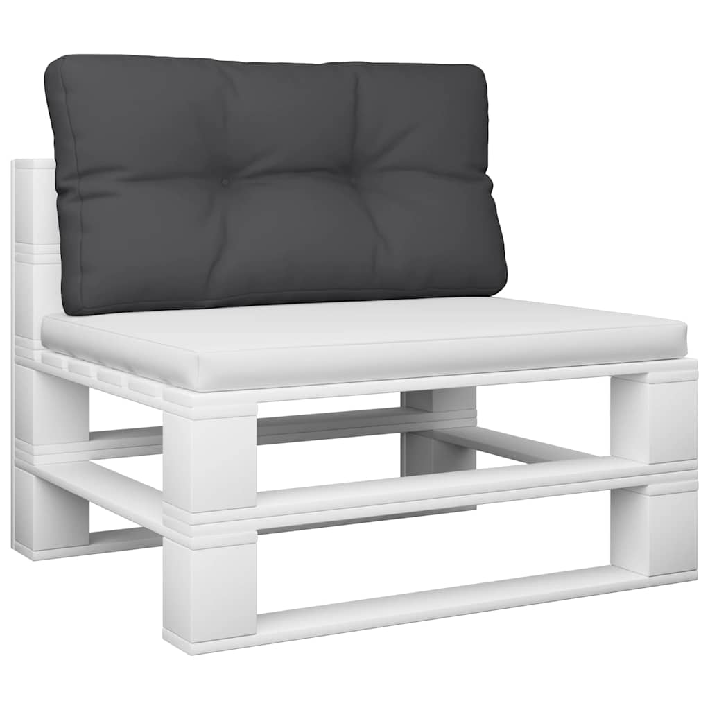Palettenkissen Schwarz 80x40x12 cm Stoff