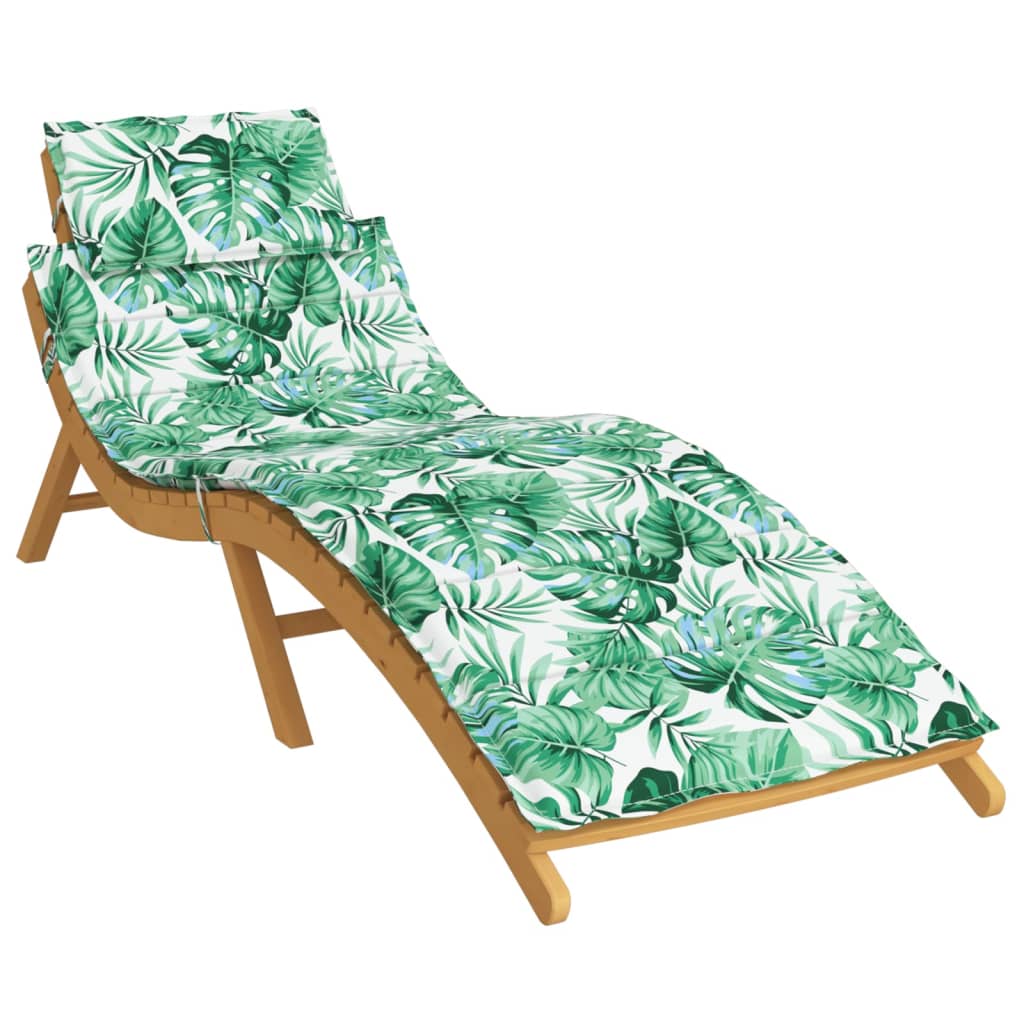 Coussin pour transat en tissu Oxford à motif de feuilles