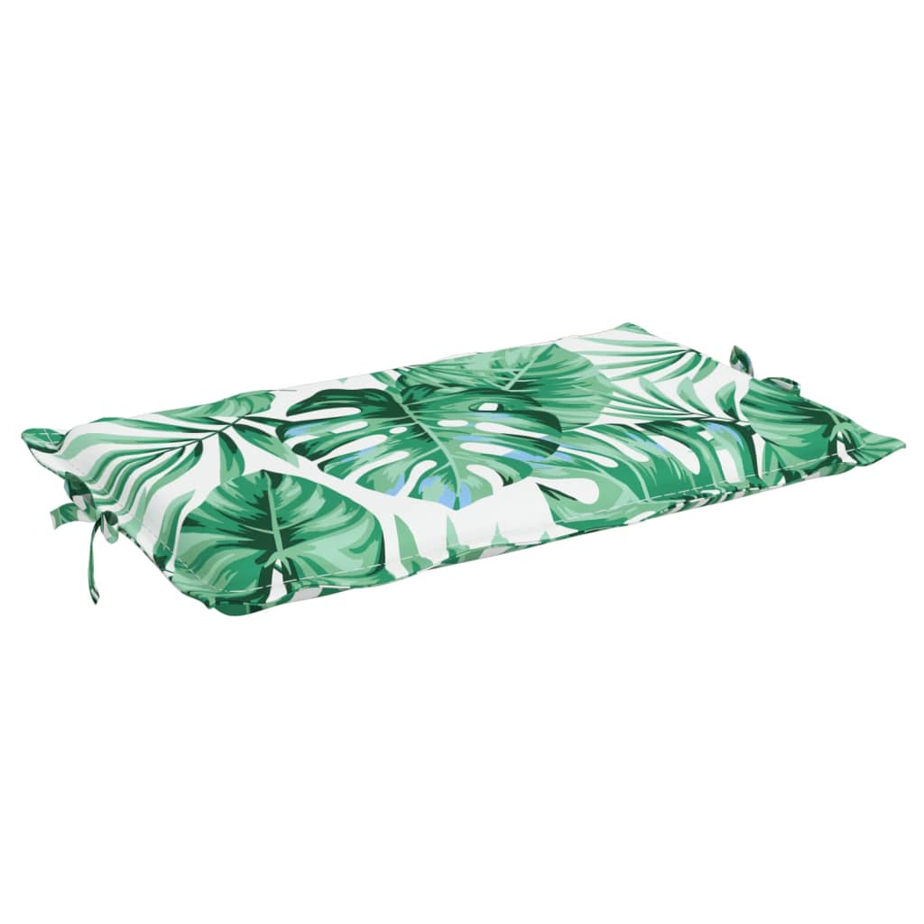 Coussin pour transat en tissu Oxford à motif de feuilles