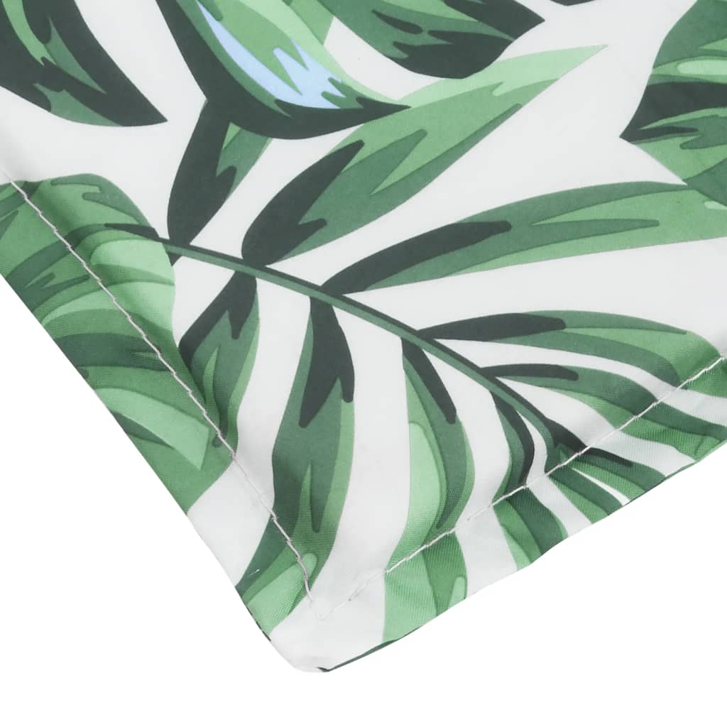 Coussin pour transat en tissu Oxford à motif de feuilles