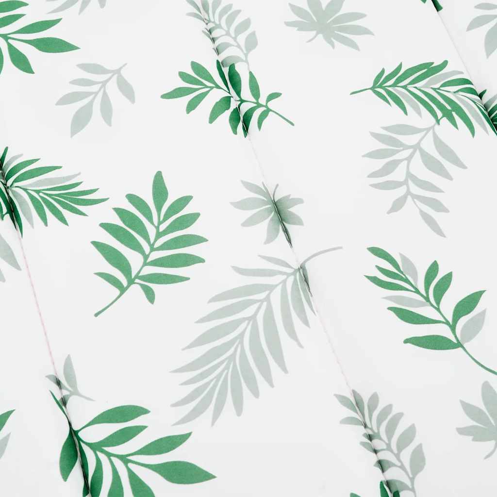 Sun lounger cushion leaf pattern Oxford fabric