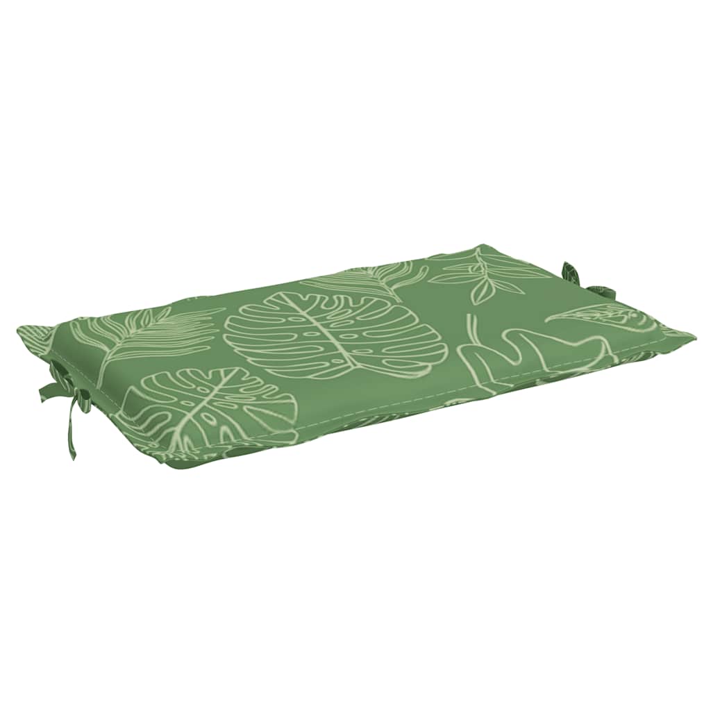 Sun lounger cushion leaf pattern Oxford fabric