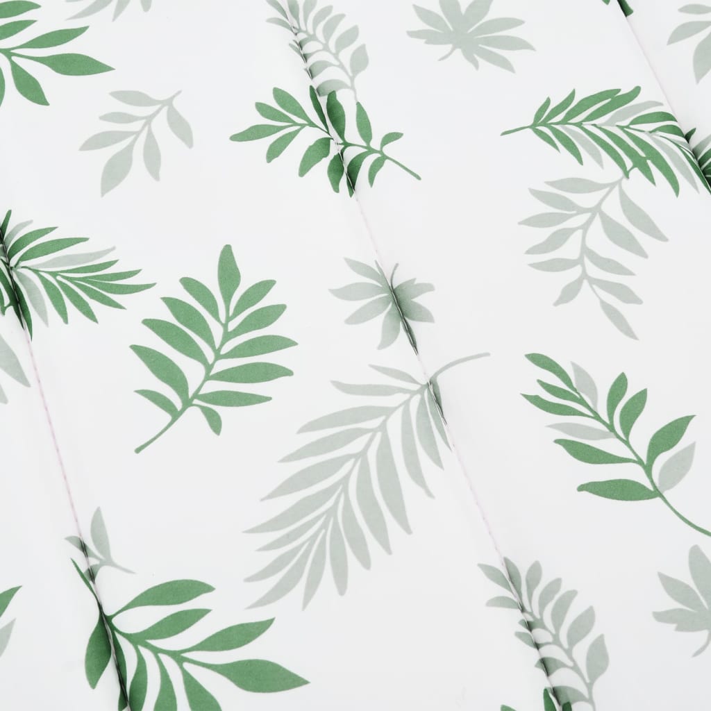 Sun lounger cushion leaf pattern Oxford fabric