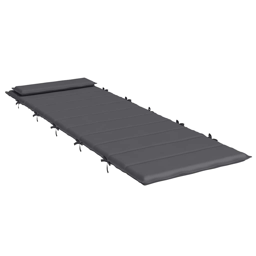 Sun lounger cushion anthracite 180x60x3 cm Oxford fabric