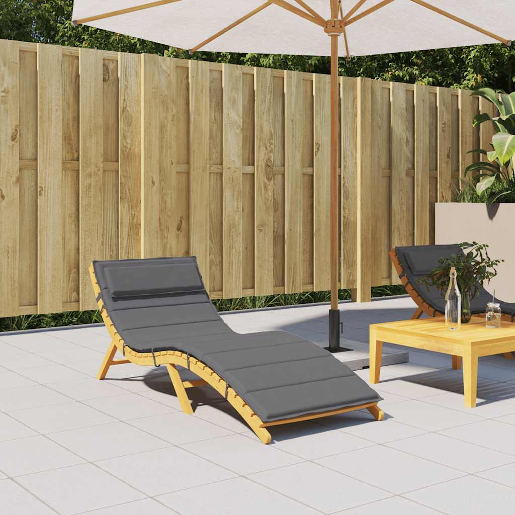 Sun lounger cushion anthracite 180x60x3 cm Oxford fabric