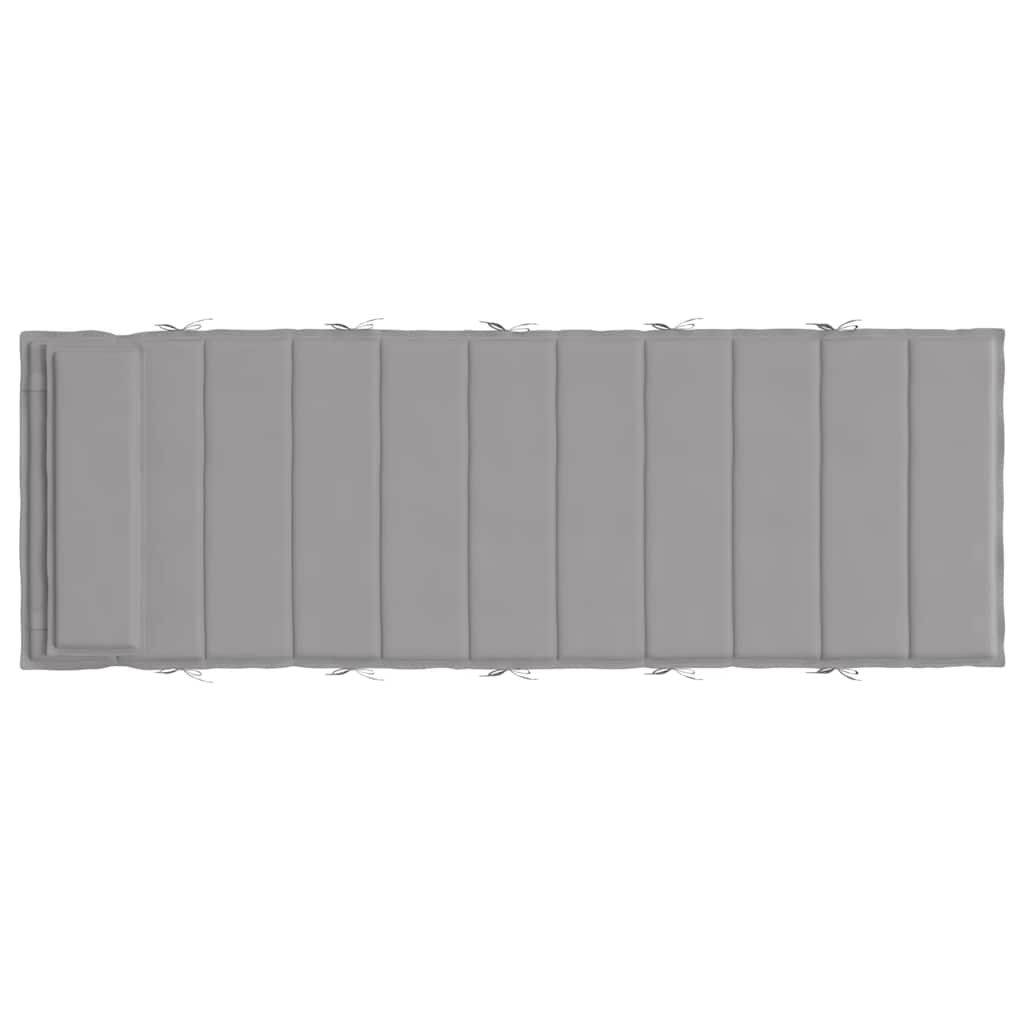 Sonnenliegen-Auflage Grau 180x60x4 cm Oxford-Gewebe