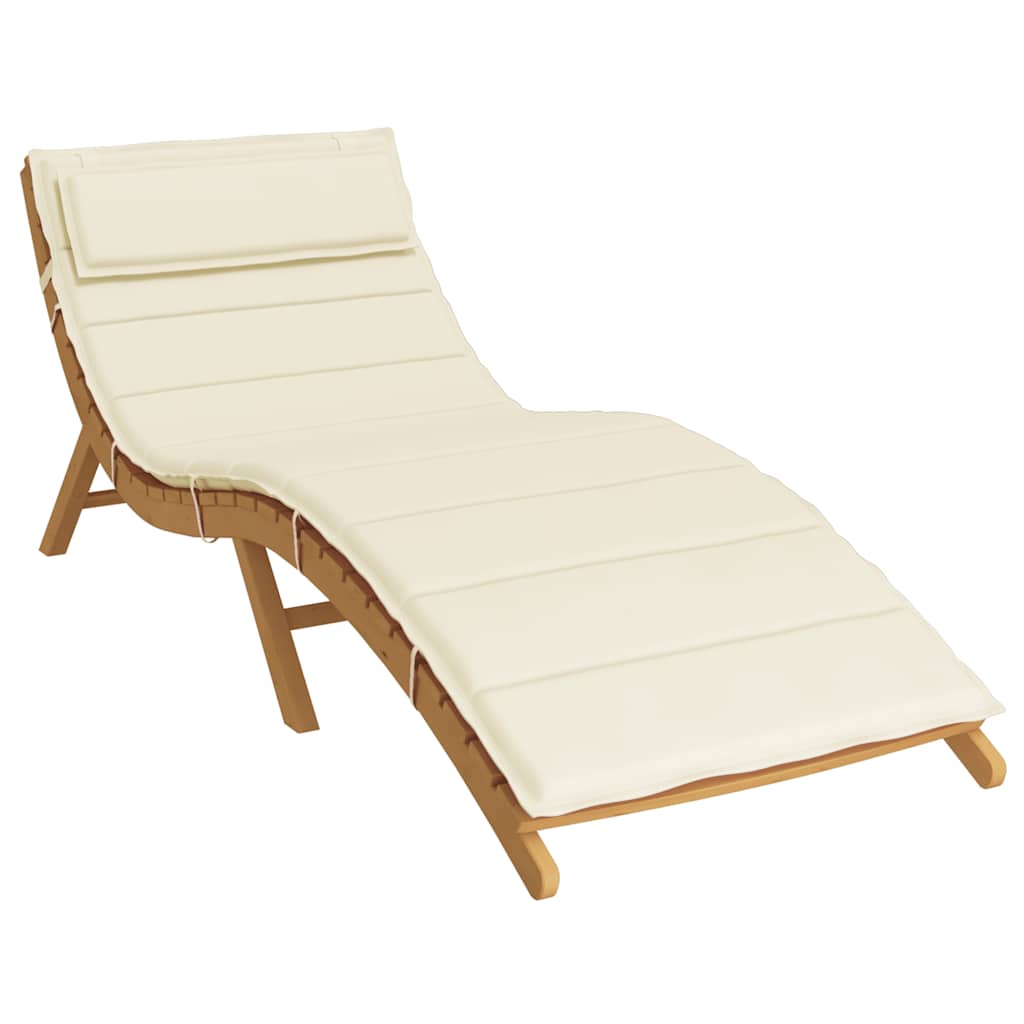 Sonnenliegen-Auflage Creme 180x60x4 cm Oxford-Gewebe